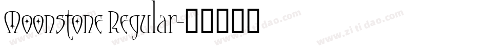 Moonstone Regular字体转换
